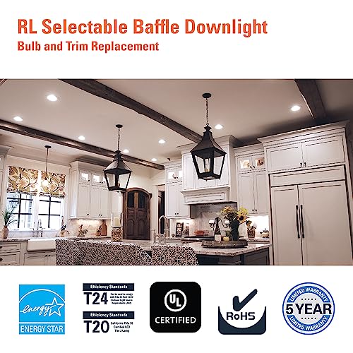 HALO RL 5/6 inch LED recessed Can Light Trim, 5CCT, dimmable, 600 lm - image 7