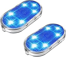 BluFied LED ルームランプ タッチセンサーライト 車内 LEDライト USB充電式 貼り付け型 ルームランプ 読書灯 緊急ライト 多色パターン切替 タッチライト 配線不要 車 階段 足元 本棚 屋内照明 汎用 2個/セット