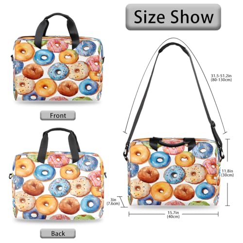 Maletín para Laptop con Estampado de Donuts 15.6 pulgadas miniatura 6