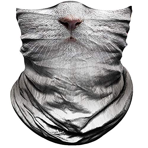 Obacle Animal Face Mask Neck Gaiter for Sun Dust Wind Protection for Men Women