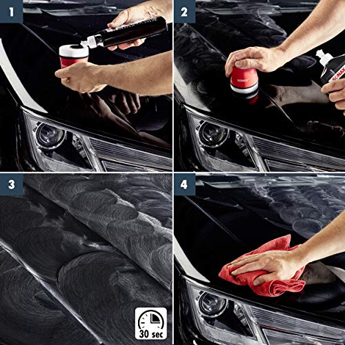 SONAX Polish+Wax Color schwarz (500 ml) Politur mit schwarzen Farbpigmenten und Wachsanteilen | Art-Nr. 02961000 - Image 6