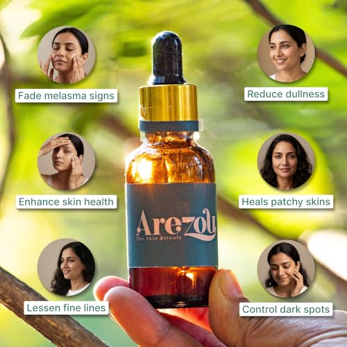 Image of Arezou Brightening Face Oil 15 ml | Anti-Pigmentation Serum with Sesame & Lavender | Fades Dark Spots, Uneven Tone & Hyperpigmentation | Lightweight, Fast-Absorbing for Dry & Sensitive Skin | Unisex