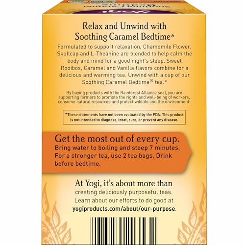 Yogi Soothing Caramel Bedtime Tea (4-Pack, 64 Bags)