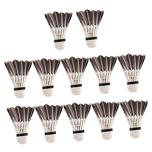 Parliky 12pcs High Shuttlecocks Badminton Ball Nylon Entertainment Exercise Trainer Friendly