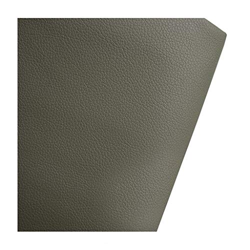 Simili cuir vinyle gris clair au mètre pour rénover un canapé