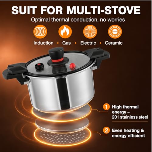 Olla a presión Acero inoxidable 7 L miniatura 4