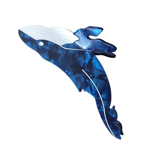 Clip de garra de ballena azul,Pinza de pelo de acetato,Pinzas de pelo pequeñas para mujeres