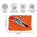 ZIPIT Monster Large Pencil Case for Boys, Cute Zipper Pouch for Kids Girls and Teens, Stationery Bag for School ,Orange