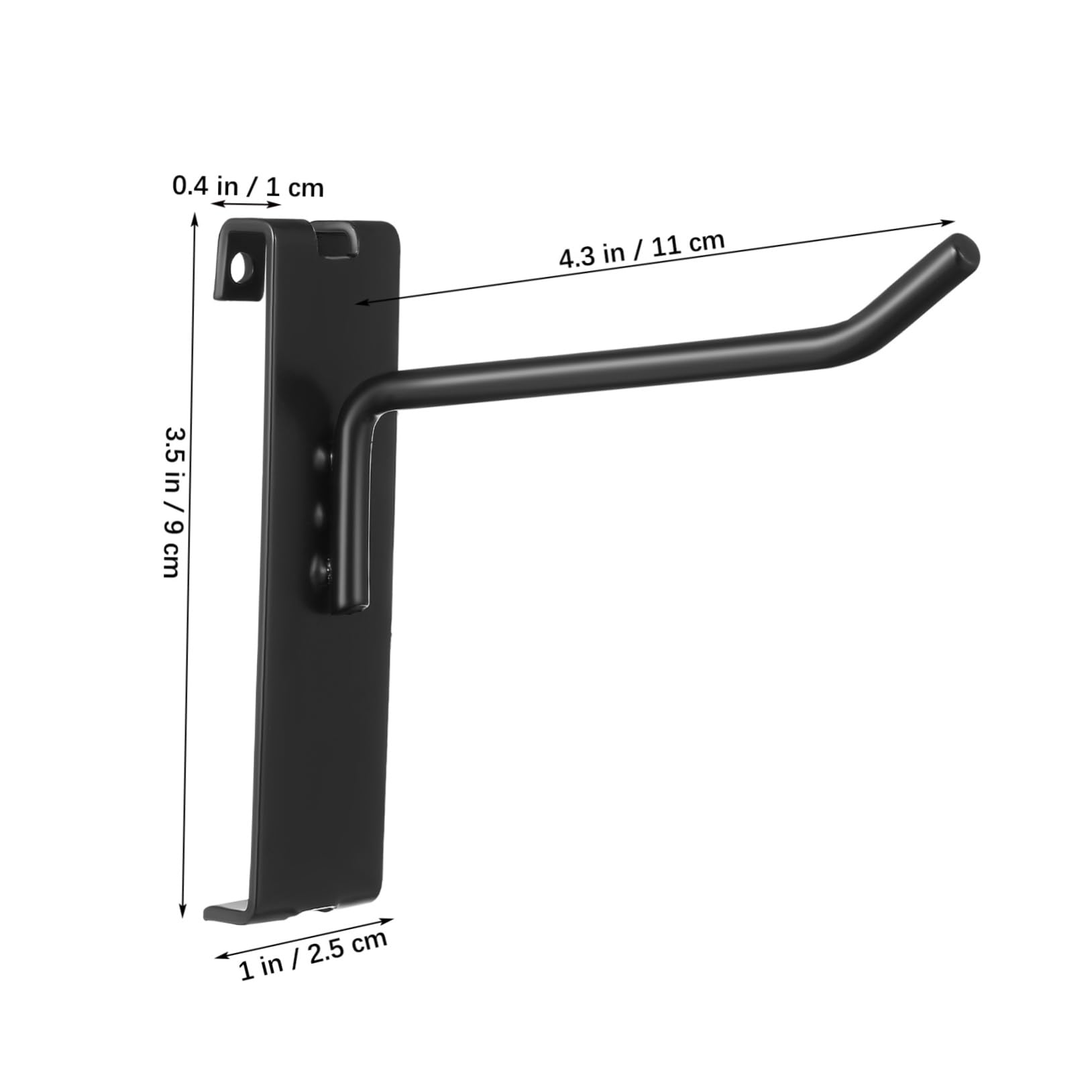 Housoutil Ganci per Pannello Forato in Ferro Nero 12 Pezzi Design Robusto e Morsetto Piegato per Organizzazione e Esposizione Sicura su Griglie e Mensole