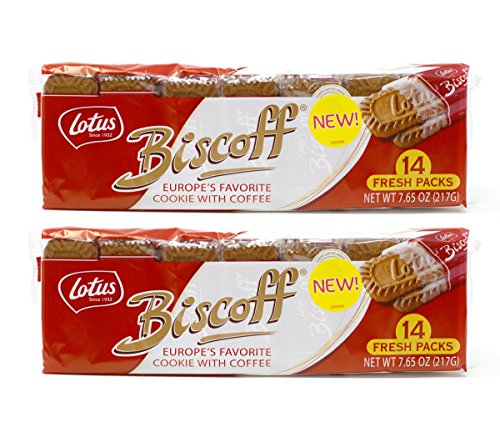 14 Fresh Packs of Biscoff Cookie Two-packs, 7.65oz (Pack of 2)