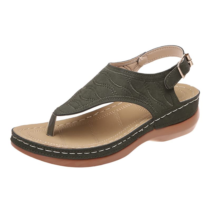 Amazon.com: Yellcn Shoeshome Comfy Orthotic Sandals,Platform Non-Slip  Sandals Ladies Light Casual Shoes (Color : Green, Shoe Size : 8) :  Clothing, Shoes u0026 Jewelry