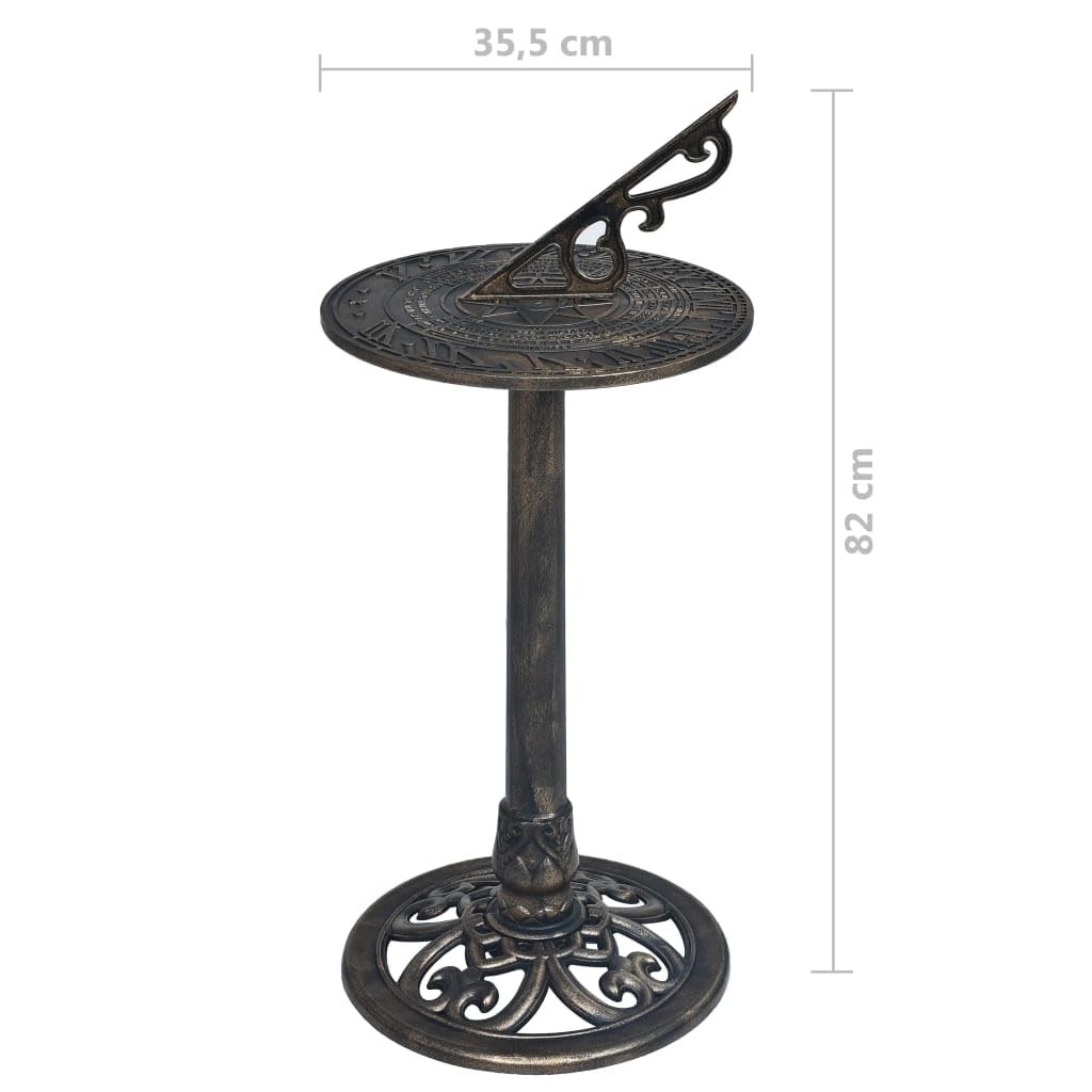 Cadran Solaire Bronze 35,5x82 cm Plastique 2.4kg