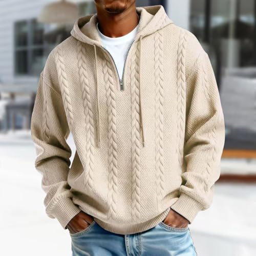 Sudadera con capucha y cremallera para hombre que evita el frío de manga larga 5