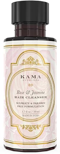 Kama Ayurveda Rose and Jasmine Hair Cleanser (Shampoo), 50ml