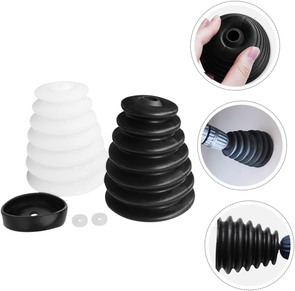POPETPOP 2sets Electric Drill Dust Collector Pads Dust Bowl Easy to Install Hammer Debris Collector for Home Use for Wall Ceiling Drilling