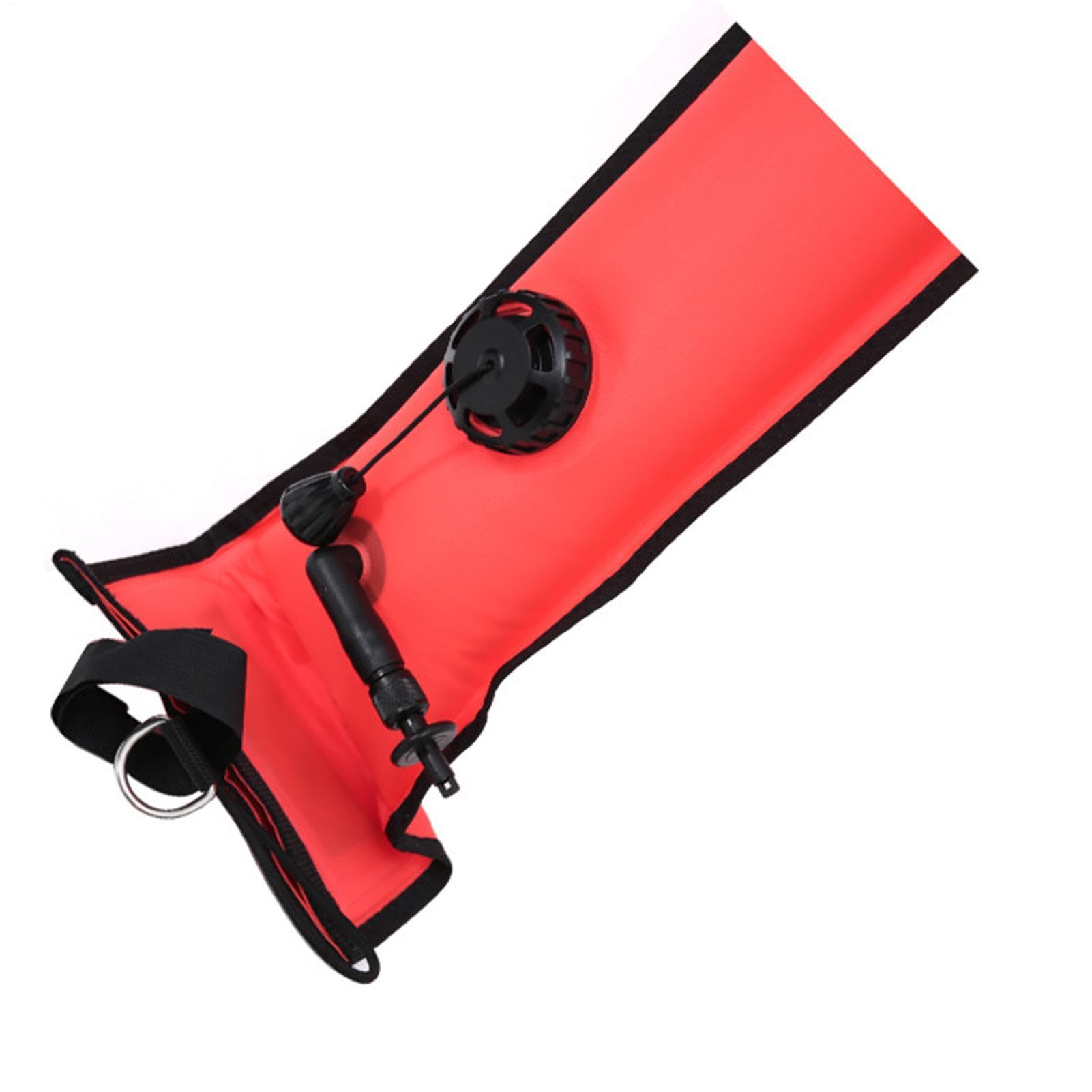 Boya de bandera de buceo, Boa de señalización de superficie - Equipo de seguridad para buceo | Revestimiento de TPU sellador de tela de nylon 210D, boya de buceo de buceo