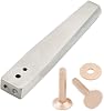 One 304 Burrs Setter Tool Fasteners Permanent and 10 PCS 9mm x 3.3 x 19mm Solid Red Copper Rivets Gauge Tack