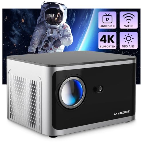 Magcubic Smart Mini Projector - Portable Projector for TV STICK/GAMING/IOS 1080P Full HD Quality, Automatic Focus, Voice Control, Built-in Speaker Magcubic Smart Mini Projector - Portable Projector for TV STICK/GAMING/IOS 1080P Full HD Quality, Automatic Focus, Voice Control, Built-in Speaker