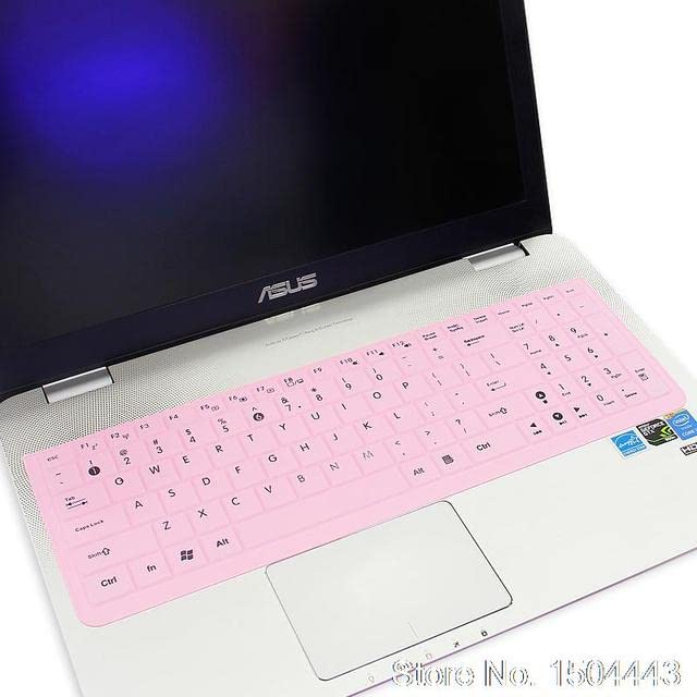 COMPUAE - 15 inch notebook Silicone Protective Keyboard Cover for ASUSs Eeebook E502 E502s E502M E502MA e502sa px552L E502ma2940 E502SA3150 (allpink)