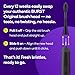 BURST Genuine Replacement Heads for Original Sonic Electric Toothbrush (Black/3 Pack) | Ultra Soft Bristles for a Deep Clean | Stain & Plaque Removal