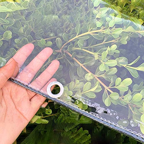 WZYJLyds Pergola Side Curtains Transparent Water Proof Tarpaulin Outdoor Curtains with Eyelets PVC 0,5mm for Pergola, Terrace, Tent Side Curtains - Image 3