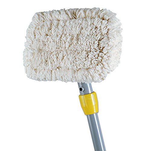 Rubbermaid Commercial Products Wall Washer Kit Replacement/Refill Cotton Head, 5.8-Inch Long, White, Reusable Mop Head for Wall/Ceiling/Floor/Bathroom Cleaning image 4