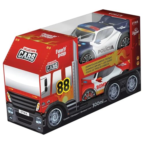 Bebê Natureza – Kit Collection Cars Shampoo 300ml + Shampoo 2 em 1 300ml