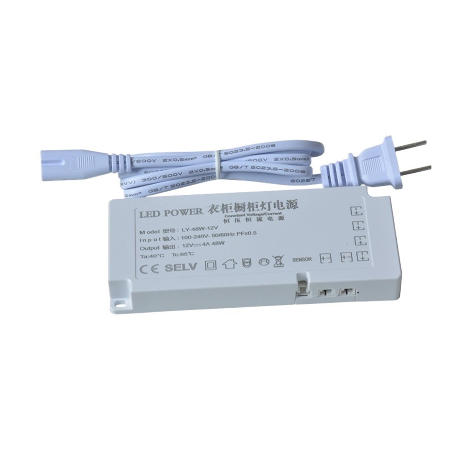 PWANUIGTE Cabinet Light Dedicated Power Supply 12V Interface with Switch Ultra-Thin Transformer 24v Wardrobe Wine(12v 48w)