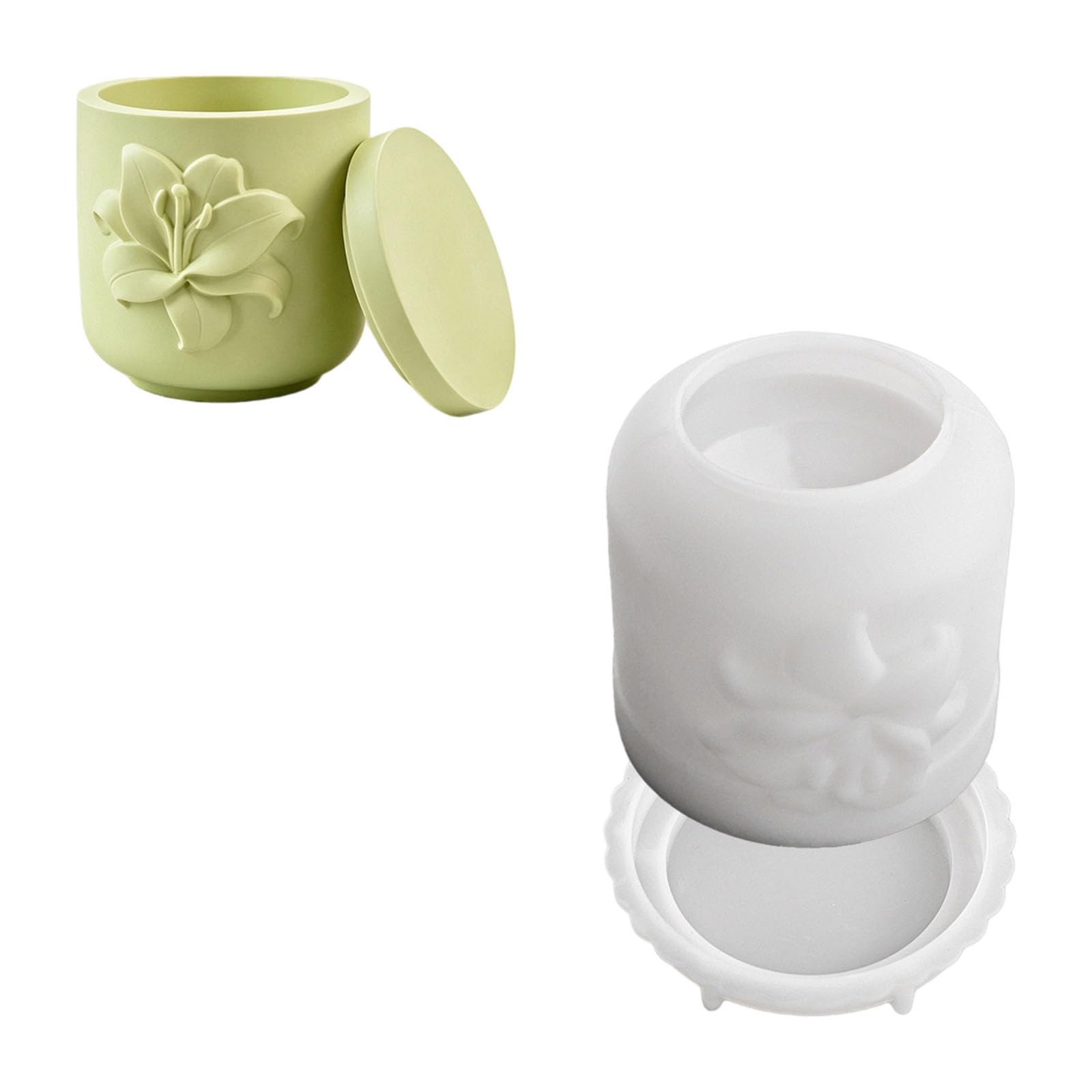 Tsophreniq Silicone Set with Cover for Soaps Chocolates Relief Carving Craft Silicone