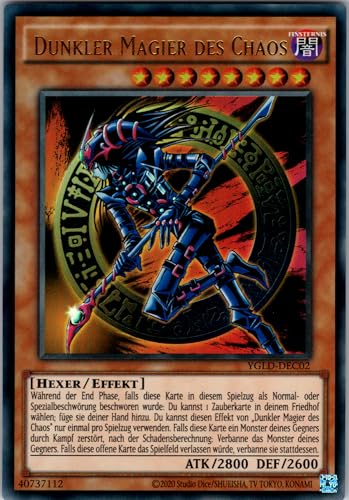 Dunkler Magier des Chaos - YGLD-DEC02 - Ultra Rare - Deutsch - Yugioh - Yugi\'s Legendary Decks - mit RC-Fieldcenter Dunkler Magier des Chaos - YGLD-DEC02 - Ultra Rare - Deutsch - Yugioh - Yugi\'s Legendary Decks - mit RC-Fieldcenter