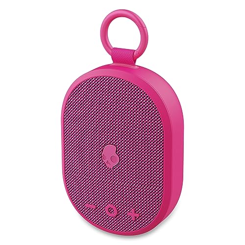 Image of Skullcandy Kilo Wireless Bluetooth Speaker - IPX7 Waterproof Mini Bluetooth Speaker with 24 Hour Battery, Downward Firing Passive Radiator, and True Wireless Pairing - Perfect for Outdoor (Pink)