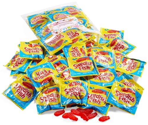 Candy in Bulk Fish Shaped Candy Soft & Chewy Size Sharing Bag, 2lb | Original Sweet & Chewy Red Fish Candy, Movie Theater Candy, Office Desk and Reception, Party Bags - image 3