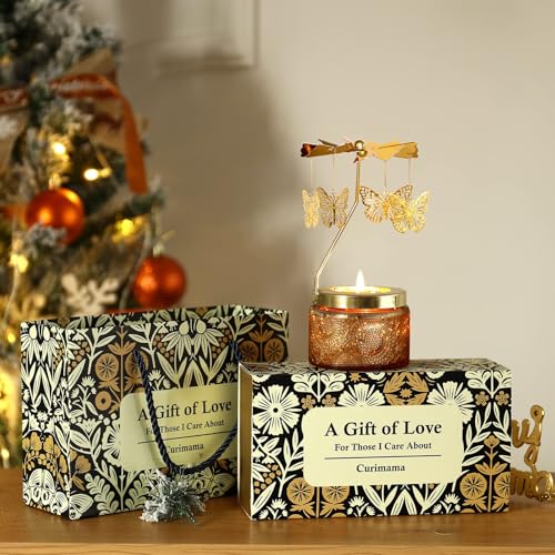 Christmas Gifts for Women, Unique Birthday Gift for Women Mom, Funny Birthday Gifts for Friend Girlfriend, Grandma, Sister, Butterfly Rotatable Scented Candles Gift for Woman on Christmas - Image 5