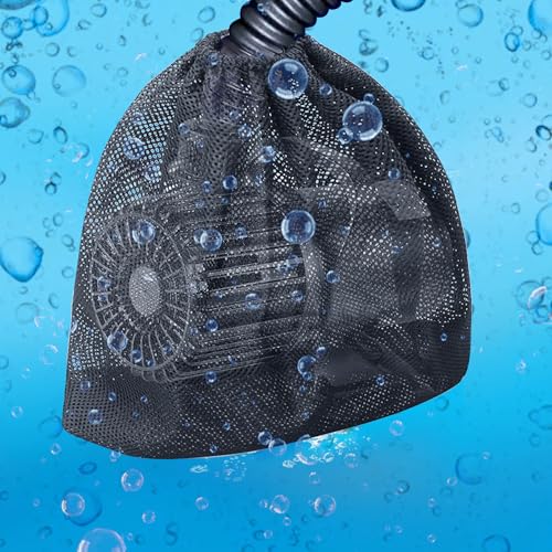 2 bolsas de filtro para bomba de malla de nylon negro miniatura 2