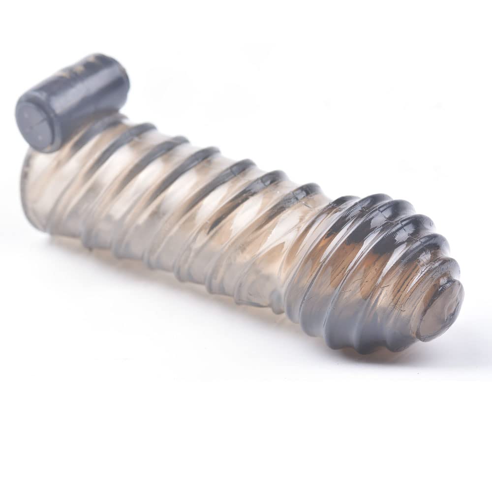 BeHorny Penis Sleeve Cock Ring, Vibrating Clit Stimulator with Stimulation Texture
