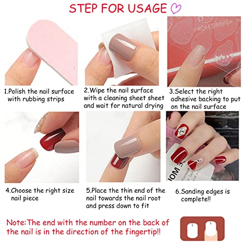 Press On Nails Medium Coffin Gradient Pink Fake Nails With Flower Rhinestones Designs Glossy False Nails Full Cover Glitter Stick On Nails For Women 24 Pcs #TOP6