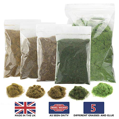 War World Scenics Kit Erba Statica per Massicciata - Modellismo Ferroviario Statico Ho Diorama Wargame Scenario Terrain Miniature Accessori Scala Applicatore Spedizione Tracciata