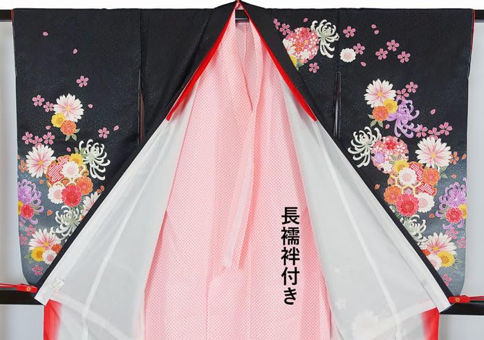 Amazon.co.jp: しつけ糸付き お祝い着 宮参り 七五三 子供用着物 
