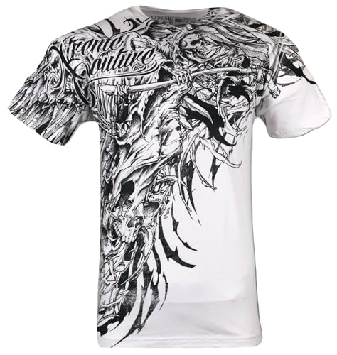 Xtreme Couture by Affliction Men T-Shirt Sorrow Skull Biker MMA Gym S-4X $403