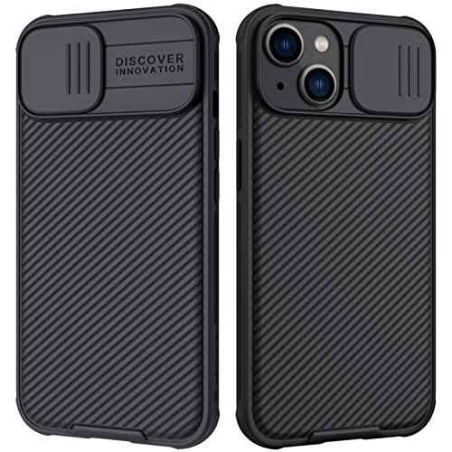 Image of Nillkin for iPhone 14 Plus Case, Slide Camera Cover Case for iPhone 14 Plus Lens Protection[Anti-Scratch Hard PC and TPU] Slim Shockproof Case Protective Phone Case for iPhone 14 Plus 6.7'' Black