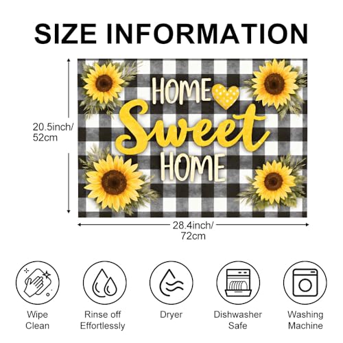 Image of Sunflower Stove Top Covers for Electric Stove, 28.4x20.5 in.