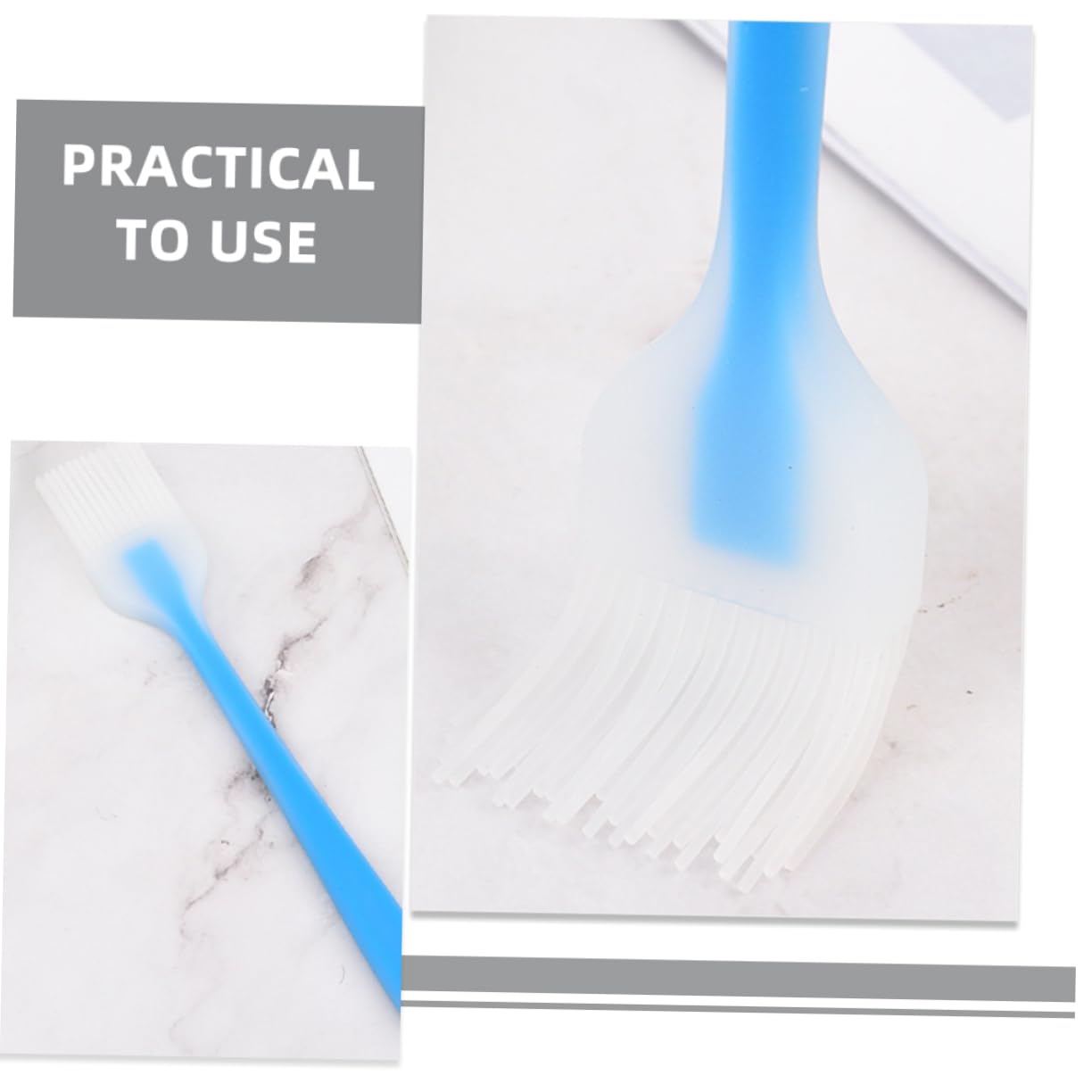 POPETPOP 4pcs Silicone Basting Brush Food-grade Silicone Oil Brush for Grilling and Baking Kitchen Tool for Sauces and Marinades and Colors