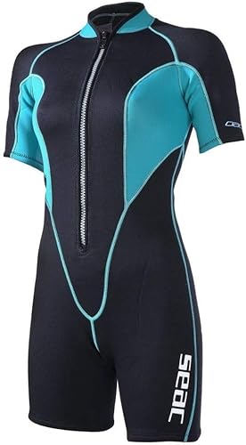 Foto von Seac Damen Neopren und mehr SEALIGHT Shorty Neoprenanzug, Mehrfarbig, XL