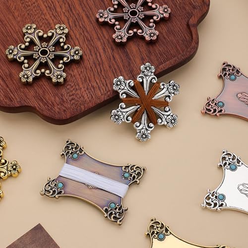 5 bobinas de hilo de metal antiguo para evitar enredos en hilos de coser 3
