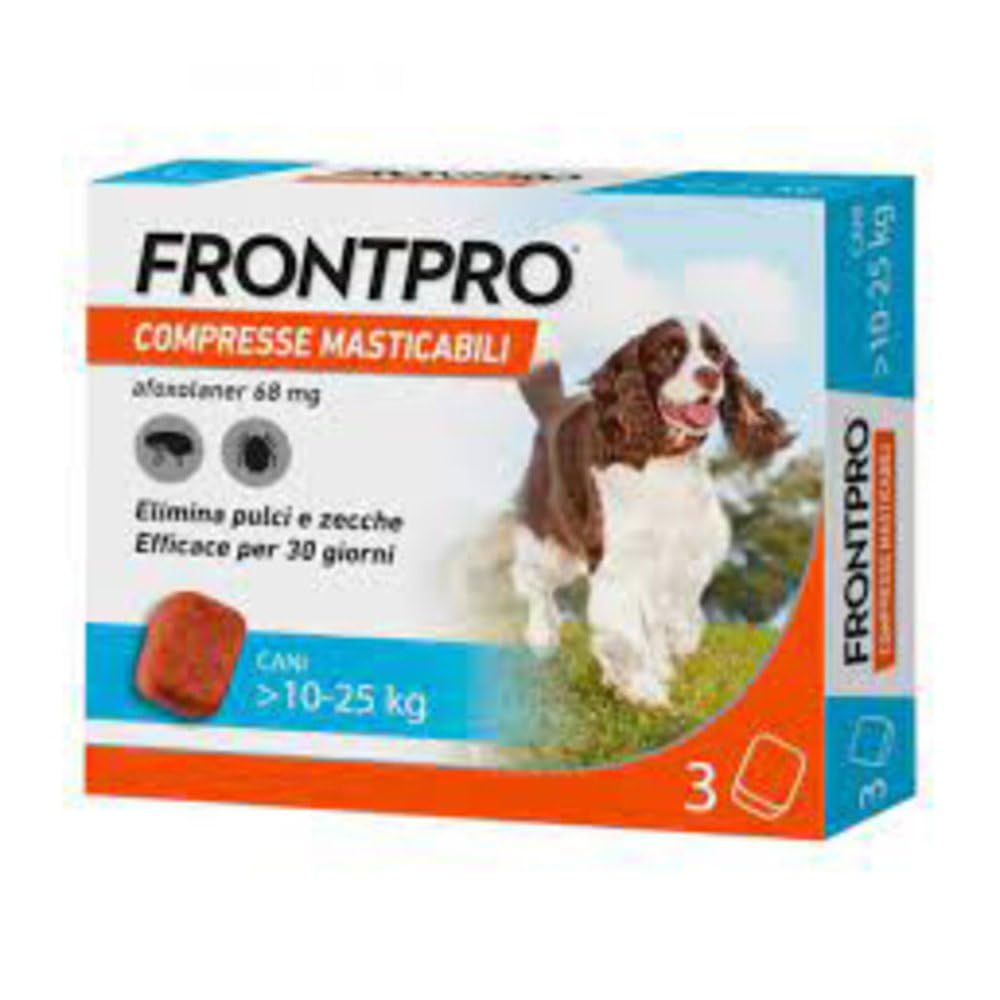 1 PZ FRONTPRO COMPRESSA MASTICABILE CANI 10-25 KG 3 PZ NextradeItalia Mod.FERX.ANRTDN