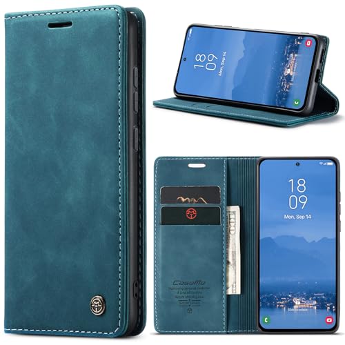 Azororo Coque pour Samsung Galaxy S25 Plus 5G Premium Housse Cuir Protection Pochette Rabat Portefeuille Flip Case Porte Magnétique Coque Étui pour Samsung...