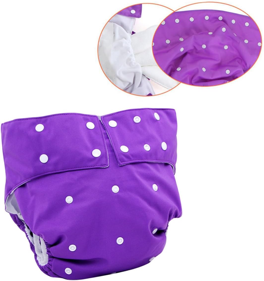 ORFOFE Washable Adult Diapers Leakproof Nappy for Elderly Adjustable Breathable Soft Material Easy to Wear Clean