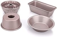 Vista 9 de robebeee Molde Kugelhoft hueco de acero al carbono redondo de 4 pulgadas con forma rectangular redonda de 4 pulgadas, molde para tartas, utensilios