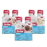 SlimFast Meal Replacement Shake, Protein Drink for Meal Support, Fan Favorites Variety Pack, Original RTD,11 Fl. Oz Bottles, 12 Count (Packaging May Vary)