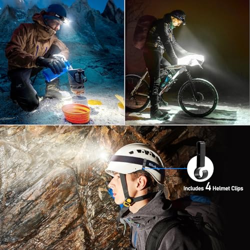 Blukar LED Stirnlampe Wiederaufladbar, Superhell 2000L Stufenlos Dimmbar Kopflampe mit 5 Normalmodi & 5 Sensormodi & Rotlicht, Leichtgewichtig Wasserdichte Mini Stirnleuchte für Camp, Angeln usw.
